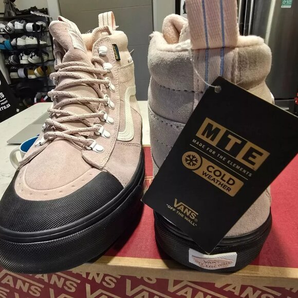VANS Sk8-Hi DR MTE-2 Waterproof Hiking Boots Shoes ROSE SMOKE MEN'S SIZE 12 NEW - Picture 5 of 15